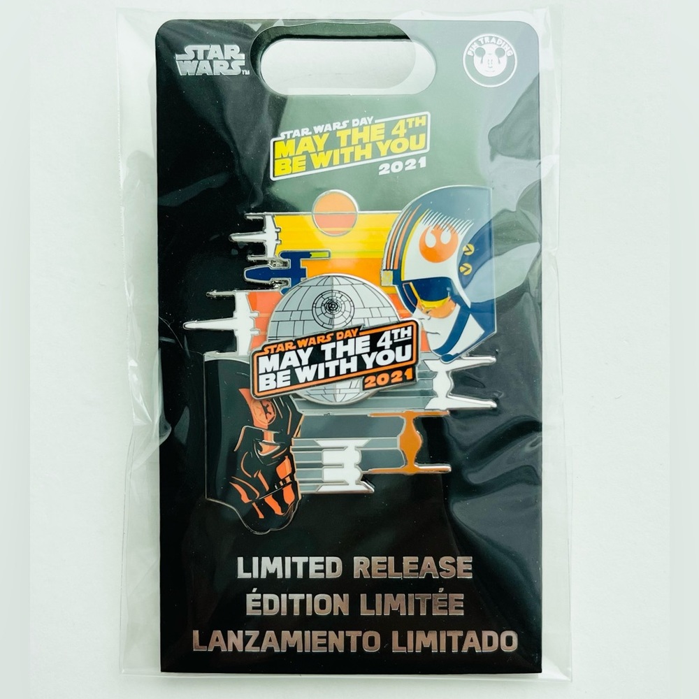 STAR WARS DISNEY PIN MAY THE 4TH BE WITH YOU 2021 LIMITED RELEASE LR - NEW